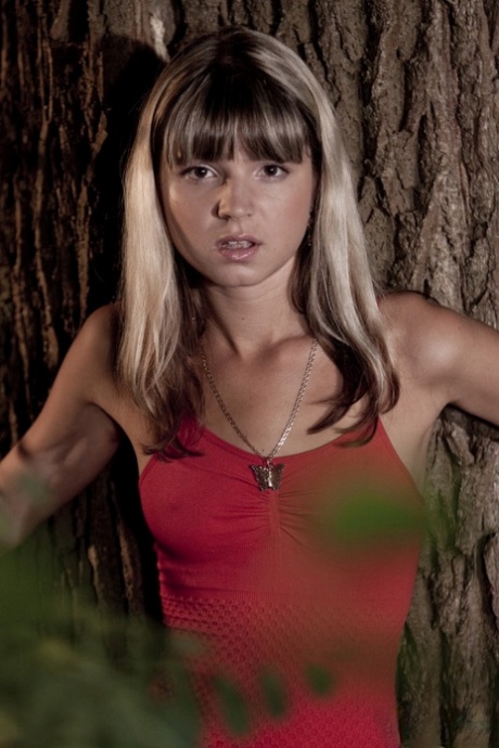 Skinny young Gina ball gagged and restrained with ropes for BDSM torture